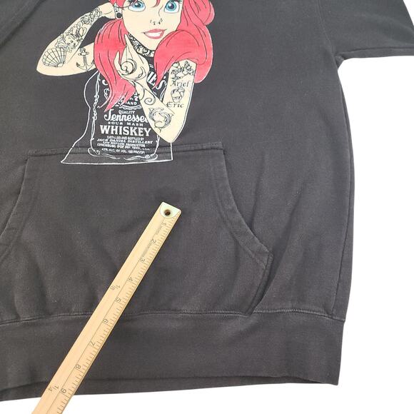 Tennessee Whiskey Sweatshirt Womens Medium Black Grunge Ariel Jack Daniels Punk - Picture 16 of 16